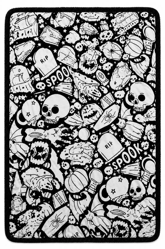 White Coloring Blanket
